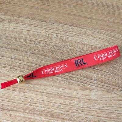 Bracelet de poignet personnalisé en tissu écologique tissé pour événements et fêtes