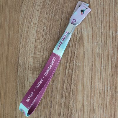 Bracelet de poignet personnalisé en tissu écologique tissé pour événements et fêtes