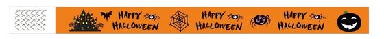DDJOY 100pcs Happy Halloween Des bracelets en papier étanches Tyvek Des bracelets pour les parcs
