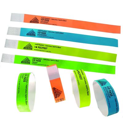 Bracelets Tyvek pour événements et festivals 250*19mm