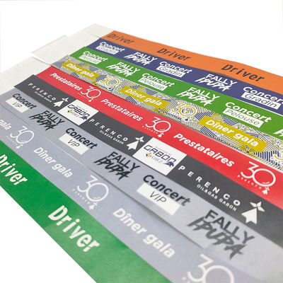 Bracelets Tyvek pour événements et festivals 250*19mm