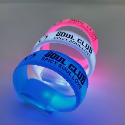 255.16*20mm Poignée LED imprimée sur mesure pour les fêtes et les événements qui brillent dans le noir