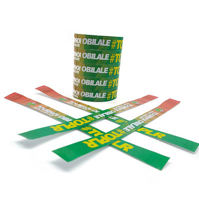 Billets d'identité imperméables et logo personnalisé Tyvek Bracelets essentiels pour les événements Festivals
