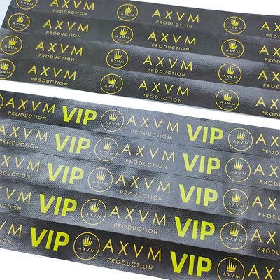 Billets d'identité imperméables et logo personnalisé Tyvek Bracelets essentiels pour les événements Festivals