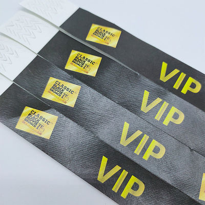 Billets d'identité imperméables et logo personnalisé Tyvek Bracelets essentiels pour les événements Festivals