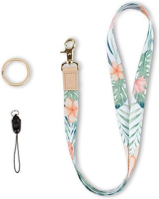 Sécurité personnalisée Imprimé Polyester Collier Lanyards avec porte-cartes porte-clés Téléphone portable
