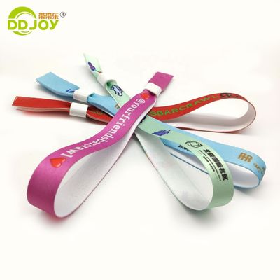 Polyester sur mesure Festival Bracelet tissé Bracelet Tissu Tissu Bracelets TNT Expédition