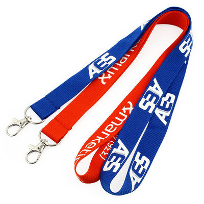 Logo personnalisé porte-clés courroie de cou Lanyard transfert thermique imprimé pour le bureau Essentiel