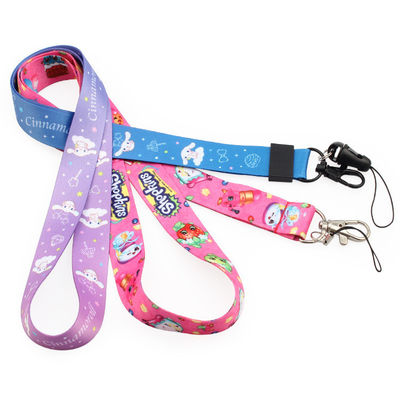 Logo personnalisé porte-clés courroie de cou Lanyard transfert thermique imprimé pour le bureau Essentiel
