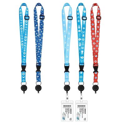 Lanyard en polyester porte-clés 6 couleurs sérigraphie en soie Lanyard rond en nylon avec logo