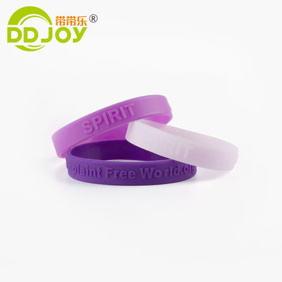 Taille personnalisée Bracelet en caoutchouc plastique pour les événements