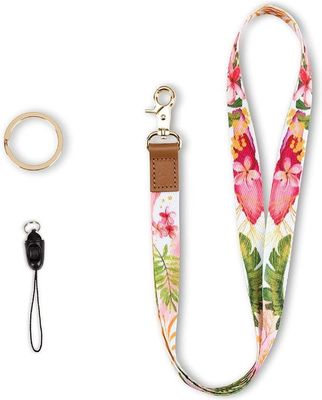 Bureau 90 * 15mm polyester plat personnalisé Single Sublimation Lanyards Pour la personnalisation