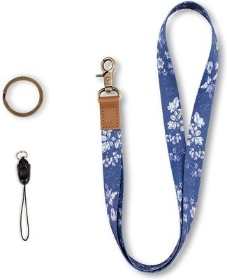 Bureau 90 * 15mm polyester plat personnalisé Single Sublimation Lanyards Pour la personnalisation