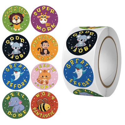 Impression d'autocollants sur commande personnalisée Accepté Cute Rainbow Stickers pour la décoration de cadeaux