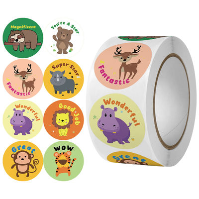 HOME Adhésif arc-en-ciel mignon Merci pour votre commande Adhésifs de décoration cadeau rond