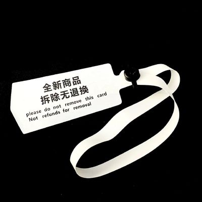 Étiquette souple polyvalente en PVC Sceau anti-vol Garniture pour chaussures jetables Vêtements et sacs
