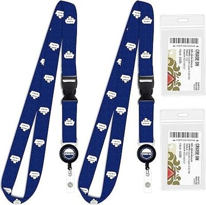 Lanyards à logo personnalisé Matériau en polyester pour les occasions de bureau