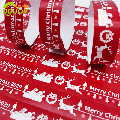 Des bracelets en papier Tyvek jetables personnalisables 250*25mm/250*19mm pour tous les utilisateurs finaux ciblés