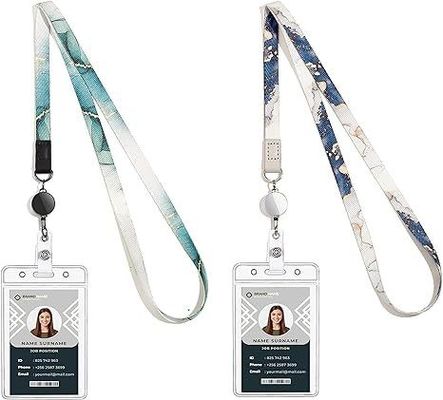 Lanyards polyester personnalisés avec logo pour l'exposition