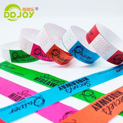 Bandes de papier jetable jaune imperméable à l'eau Tyvek pour l'identification des événements