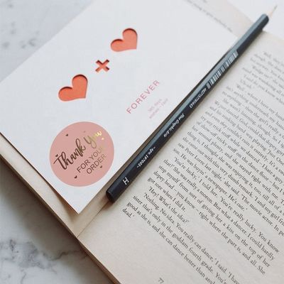 1 pouce papier kraft imperméable rouleau d'or autocollants d'étiquette de logo pour la commande personnalisée