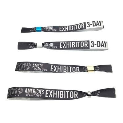 Promotion décorer des cadeaux en tissu de polyester bracelets RFID pour l'événement fête