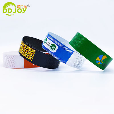 Bracelet unique pour l'identification lors d'événements/festivals/parcs personnalisable étanche