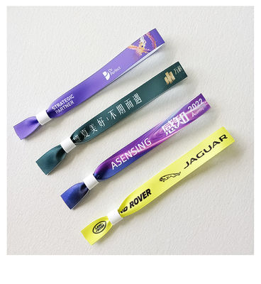 Promotion décorer des cadeaux en tissu de polyester bracelets RFID pour l'événement fête