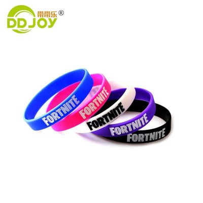 Bracelet rouge en silicone pour événements Coloris solide Bracelet pour adultes bijoux type bracelets