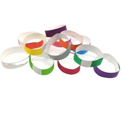 Identification papier Tyvek Bracelets Logo personnalisé et code à barres pour l'identification