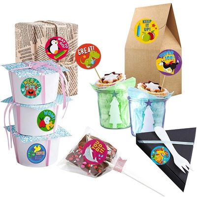 Des autocollants ronds de 1 pouce de 25 mm 500 pcs Étiquettes d'animaux mignons pour les récompenses scolaires et les enseignants