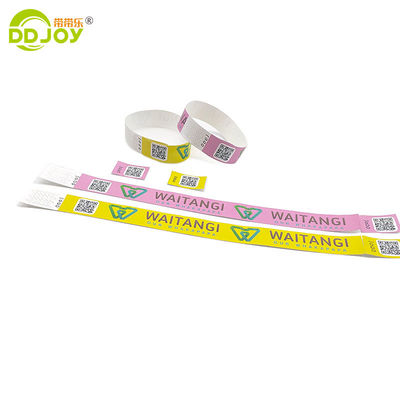 Obtenez votre admission aux événements du festival triée avec un bracelet Tyvek personnalisé 250 * 25mm