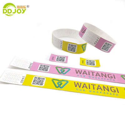Obtenez votre admission aux événements du festival triée avec un bracelet Tyvek personnalisé 250 * 25mm