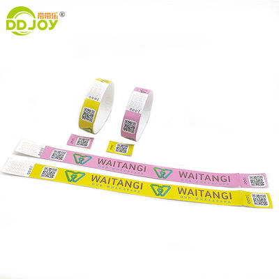 Obtenez votre admission aux événements du festival triée avec un bracelet Tyvek personnalisé 250 * 25mm