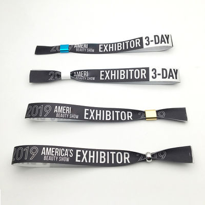Logo personnalisé Tissu Festival Bracelet pour les événements imperméable à l'eau et verrouillé en toute sécurité