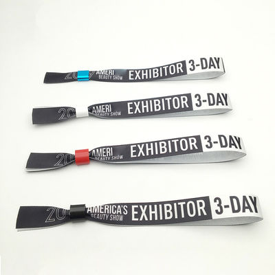 Logo personnalisé Tissu Festival Bracelet pour les événements imperméable à l'eau et verrouillé en toute sécurité