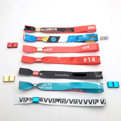 Logo personnalisé Tissu Festival Bracelet pour les événements imperméable à l'eau et verrouillé en toute sécurité