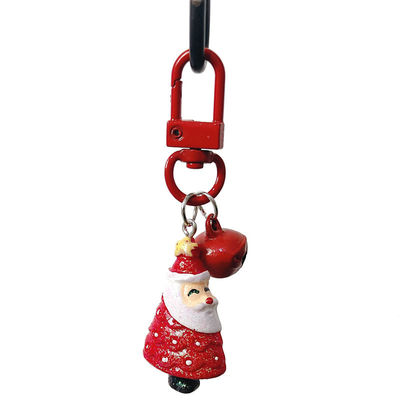 Cartoon Père Noël Arbre de Noël Cloche porte-clés sac à dos Téléphone portable Pendant ornement