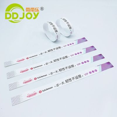 Utilisateur final cible Invité/VIP/Vendeur/Admission Bracelet étanche pratique pour l'événement