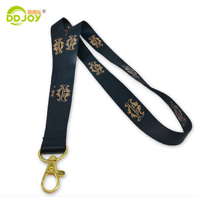 Impression à écran de soie Polyester Cou cordons avec porte-cartes porte-clés Téléphone portable