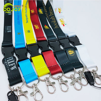 Impression à écran de soie Polyester Cou cordons avec porte-cartes porte-clés Téléphone portable