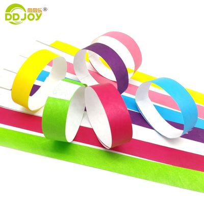 Bracelets en papier Tyvek résistant aux larmes pour les célébrations de mariage 250*25 mm et 250*19 mm
