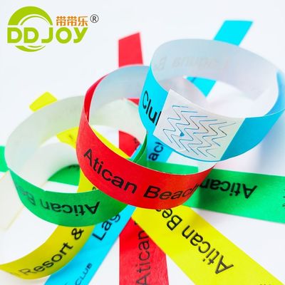 Bracelet personnalisé pour les événements de vacances Papyrus jetable imperméable à l'eau Bracelet Tyvek DDJOY