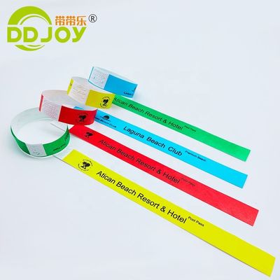 Bracelet personnalisé pour les événements de vacances Papyrus jetable imperméable à l'eau Bracelet Tyvek DDJOY
