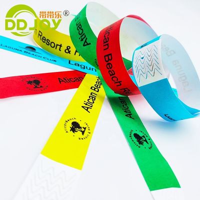 Bracelet personnalisé pour les événements de vacances Papyrus jetable imperméable à l'eau Bracelet Tyvek DDJOY