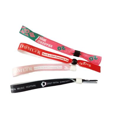 350*15mm Bracelets en tissu Logo personnalisé pour décoration et cadeaux de vacances Eco-friendly