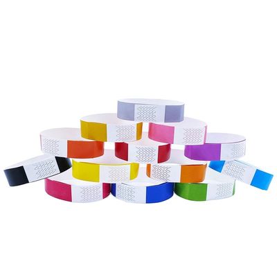 100 pièces comptent 3/4 pouces Tyvek bracelet pour un accès pratique à l'événement et la sécurité