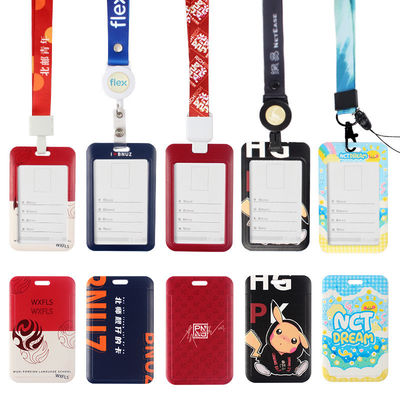 Lanyard d'exposition sur mesure avec impression de sublimation de colorant et porte-clés personnalisé