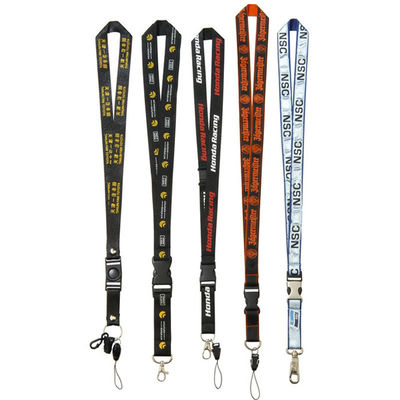 Lanyard d'exposition sur mesure avec impression de sublimation de colorant et porte-clés personnalisé