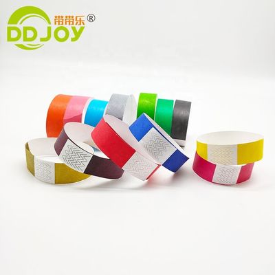 100 pièces comptent 3/4 pouces Tyvek bracelet pour un accès pratique à l'événement et la sécurité